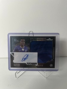 Topps Knockout Estevao Patch Auto Chelsea for sale on Ebay