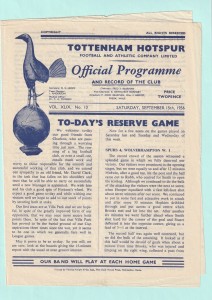 1956/57 FOOTBALL COMBINATION : TOTTENHAM HOTSPUR v CHARLTON ATHLETIC RESERVES for sale on Ebay