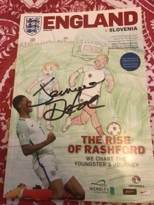 Football Program ENGLAND vs SLOVENIA world Cup qualifier 2018 signed by J Defoe for sale on Ebay