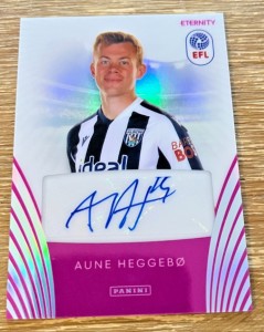 Aune Heggebo Auto 15/20 2025/26 Panini EFL Eternity West Bromwich Albion Rare for sale on Ebay