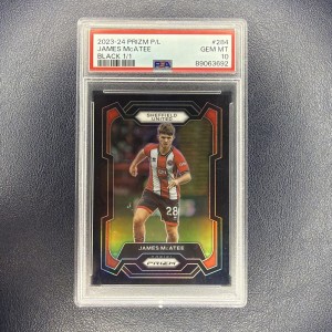 Panini Premier League Prizm 2023-24 James McAtee Black 1/1 Sheffield United for sale on Ebay