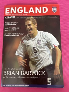England vs France U21 November 11th 2005 Programme for sale on Ebay