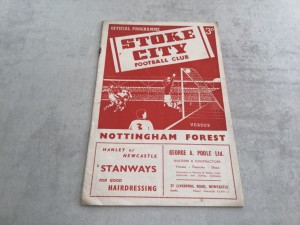 Stoke City v Nottingham Forest 1954/55 Division 2 - 30th August 1954 for sale on Ebay