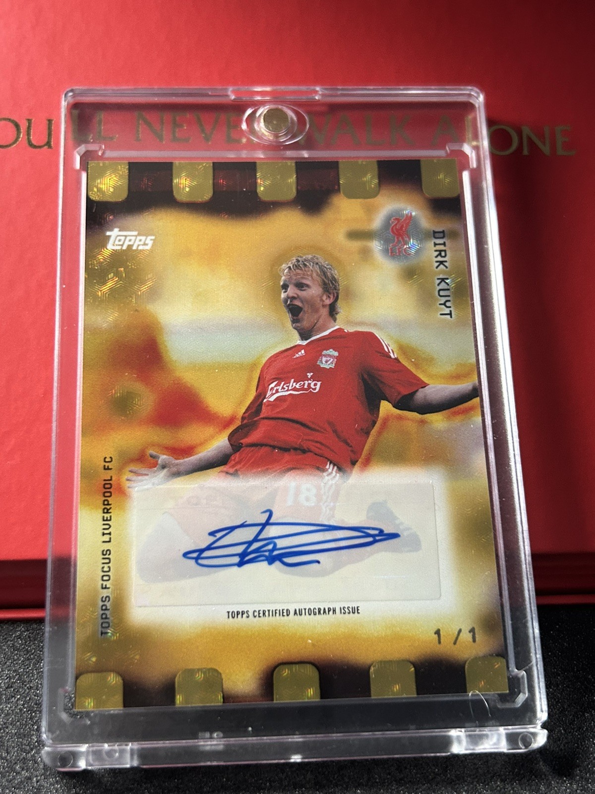 1/1 DIRK KUYT AUTO 🔥 GOLDEN HOUR CASE HIT Topps Liverpool Focus 2025/26 SSP for sale on Ebay