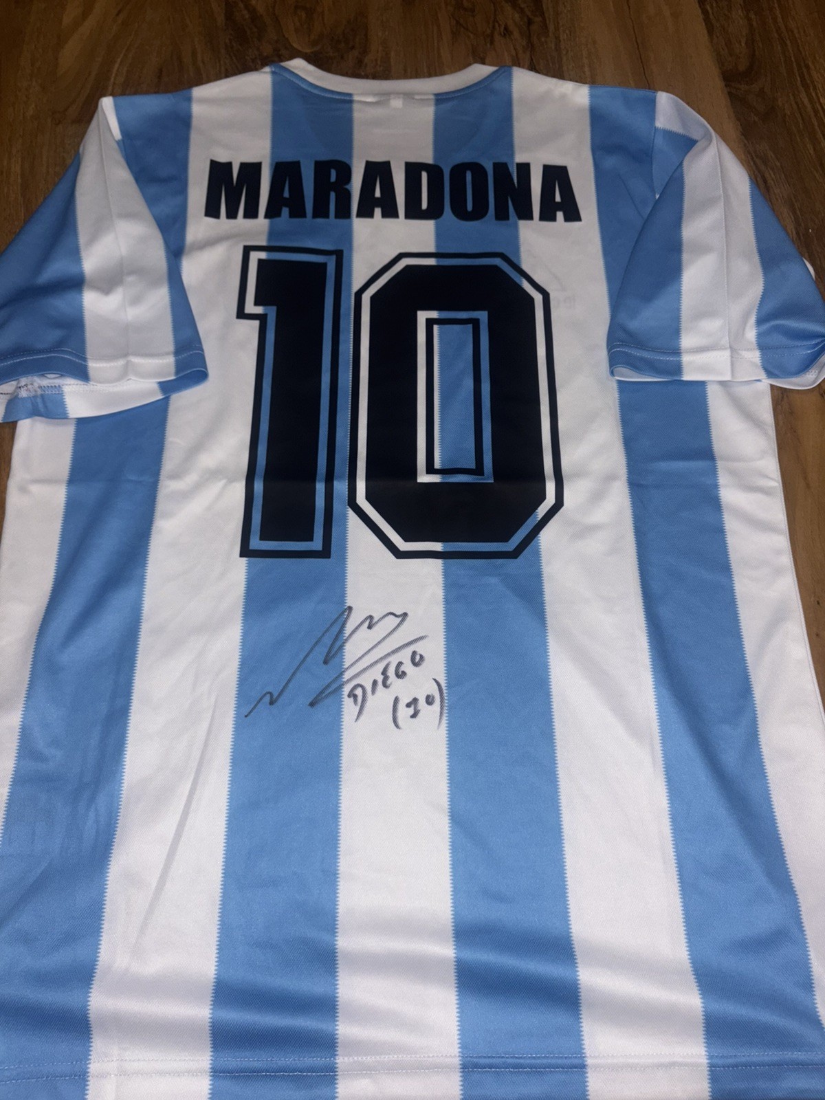Diego Maradona Hand signed Argentina Home Shirt With Coa Included  for sale on Ebay