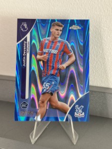 Justin Devenny RC Blue Raywave 107/150, 2026 Topps Premier League Chrome Palace for sale on Ebay