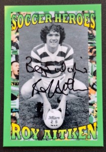 RARE  ROY AITKEN- CELTIC - L/E SOCCER HEROES  HOSSACK AUTO  CARD 28/30 for sale on Ebay