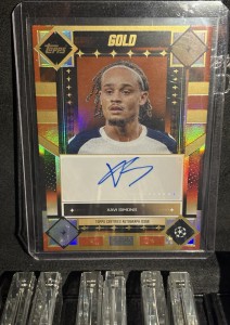 2025-26 Topps Gold Xavi Simons Auto /25 Tottenham Netherlands SSP for sale on Ebay