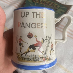 Vintage Football Memorabilia Glasgow Rangers Mug ceramic Scottish   for sale on Ebay