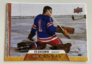 NHL Card-Ed Giacomin-Retired Canvas-UD2 2020-21-Rangers for sale on Ebay