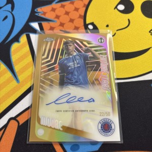Mikey Moore - Future Stars - Auto - /50 Topps UCC 25/26 - Rangers for sale on Ebay