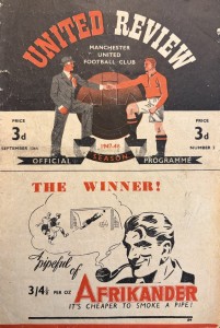 Manchester United v Sheffield United Div 1 1947/48 for sale on Ebay