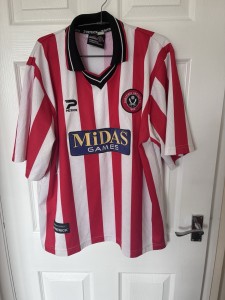 Sheffield United Patrick Home Shirt 2000/2002 Midas Games XL for sale on Ebay