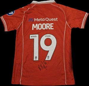 Kieffer Moore Signed Wrexham Afc 25/26 Home Shirt Football Auto - COA & PROOF for sale on Ebay