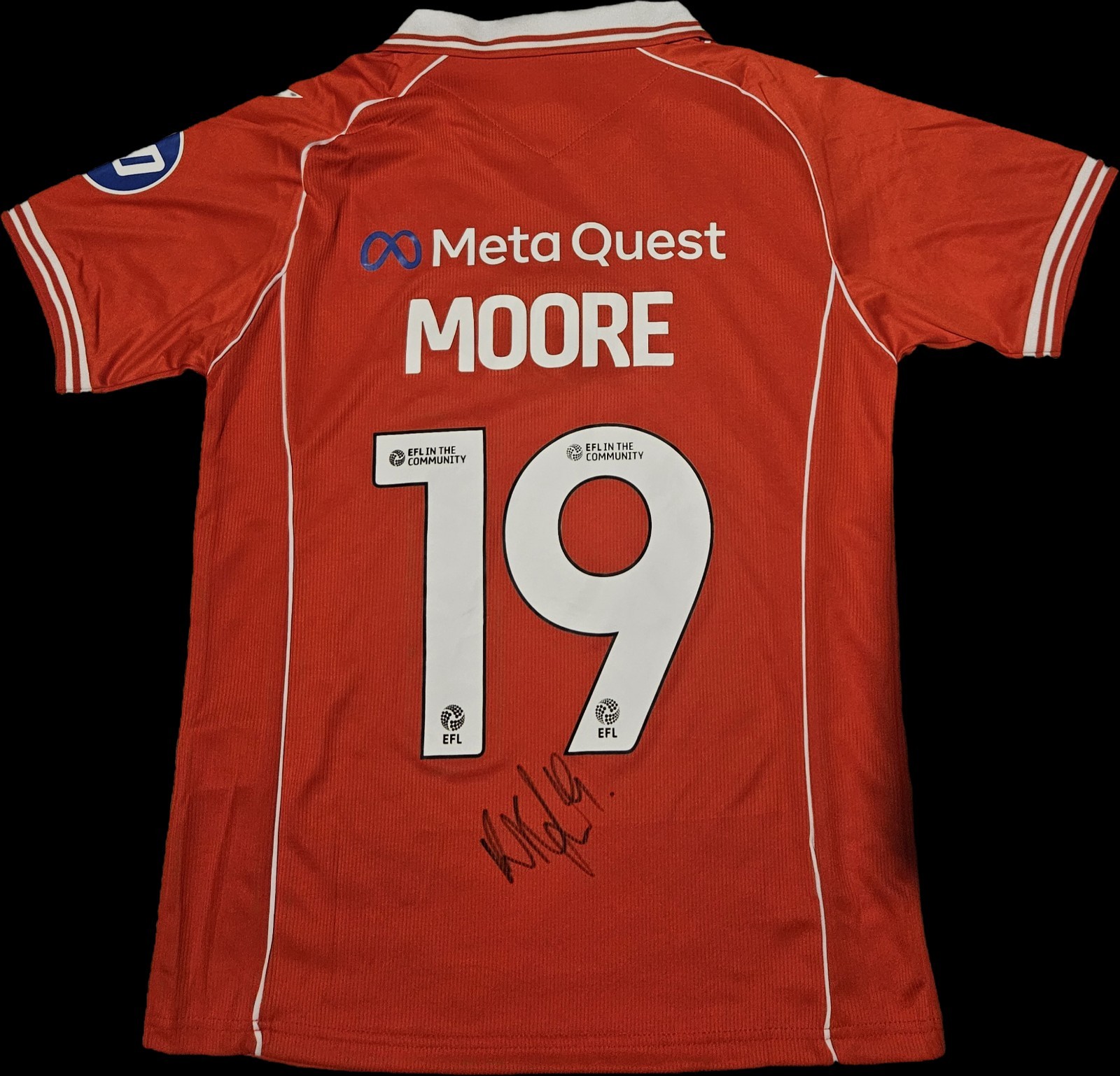 Kieffer Moore Signed Wrexham Afc 25/26 Home Shirt Football Auto - COA & PROOF for sale on Ebay