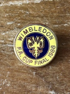 Wimbledon FC 1988 FA Cup Final Metal Enamel Pin Badge AFC Football Wembley  for sale on Ebay