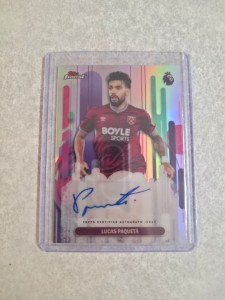 2025/2026 Topps Finest Premier League West Ham Lucas Paqueta Auto for sale on Ebay