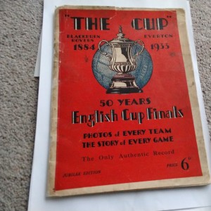 Blackburn Rovers v Everton English Cup Finals Football Souvenir 1884 - 1933. for sale on Ebay