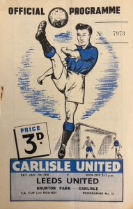 Carlisle United v Leeds United F A Cup 3rd round 1949/50 for sale on Ebay