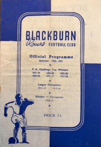 Blackburn Rovers v Chesterfield Div 2 1950/51 for sale on Ebay