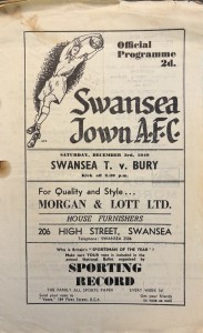 Swansea v Bury Div 2 1949/50 for sale on Ebay