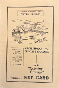 Middlesbrough v Nottingham Forest Div 2 1955/56 for sale on Ebay