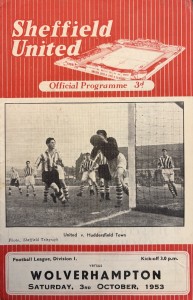 Sheffield United v Wolverhampton Wanderers (Champions) Div 1 1953/54 for sale on Ebay