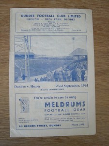 1961/62 DUNDEE v HEARTS  *****LEAGUE WINNING SEASON***** for sale on Ebay