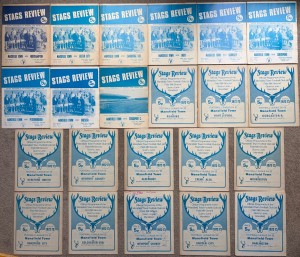 MANSFIELD TOWN 1972 1973 HOME FOOTBALL PROGRAMME COLLECTION STAGS BUNDLE JOB LOT for sale on Ebay