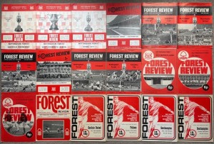 NOTTINGHAM FOREST FC Vintage HOME FOOTBALL PROGRAMME COLLECTION 1970s JOB LOT for sale on Ebay