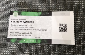 Celtic v Rangers 10 May 2026 Full Match Ticket Celtic Park for sale on Ebay