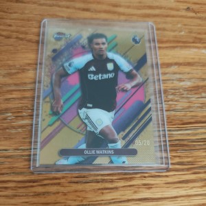 Ollie Watkins 2026 Topps Finest #217 GOLD  5/20 Premier League Aston Villa for sale on Ebay