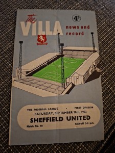 Aston Villa V Sheffield United 28/09/1963 First Division Programme VGC for sale on Ebay