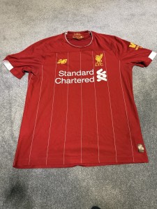 Liverpool 2019 2020 New Balance Red Home Shirt - Medium - Very Good Condition! for sale on Ebay