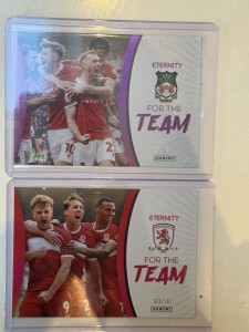 Panini ‘For The Team’ Special Edition. Middlesbrough 03/10 And Wrexham 13/25 for sale on Ebay