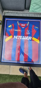 Crystal Palace Signed Framed Football Shirt for sale on Ebay