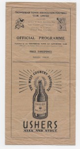 1958/59 Southern League Cup - TROWBRIDGE TOWN v. EXETER CITY Reserves for sale on Ebay
