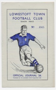 1954/55 Eastern Counties League - LOWESTOFT TOWN v. PETERBOROUGH UNITED Reserves for sale on Ebay