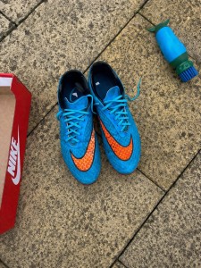 Nike Blue And Orange Hypervenom Football Boots Size Uk 9 for sale on Ebay