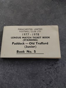 Manchester United Season Ticket Book 1977/78 Paddock (Junior) Unused Complete. for sale on Ebay