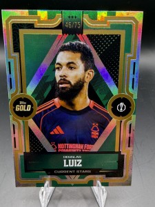 Douglas Luiz /75 - Nottingham Forest Topps UCC Gold 2026  for sale on Ebay
