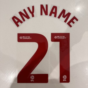 Southampton | EFL Sky Bet Championship 2025/26 Shirt Name & Number Set for sale on Ebay
