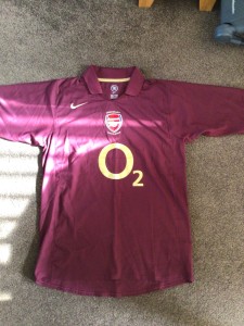 Nike arsenal fc 2005/2006 home shirt Highbury size large in very good condition for sale on Ebay