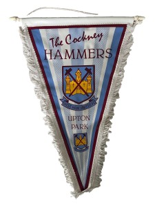 Vintage WEST HAM UNITED Pennant - THE HAMMERS,,Upton Park,, 1980's for sale on Ebay
