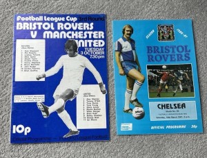 Bristol Rovers V Manchester United & Chelsea Football Matchday Programmes for sale on Ebay