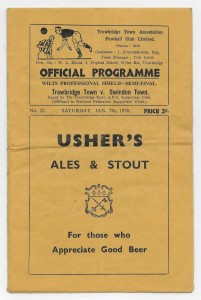 1950 Wilts Professional Shield Semi Final - TROWBRIDGE TOWN v. SWINDON TOWN for sale on Ebay