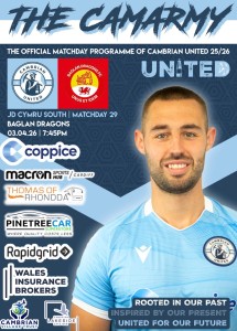Cambrian United v Baglan Dragons Friday 3rd April 2026 for sale on Ebay