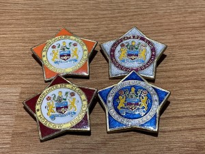 BURNLEY MOSCOW BRANCH BADGES x4 for sale on Ebay