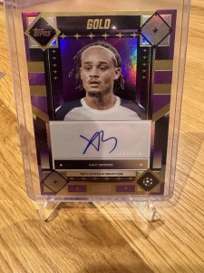Topps Gold UCC 2025/26 Xavi Simons Auto /50 Tottenham Hotspur for sale on Ebay