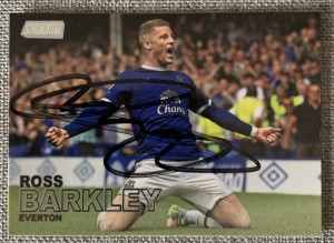 SIGNED PREMIER LEAGUE  TOPPS CARD - ROSS BARKLEY - EVERTON for sale on Ebay